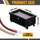 thumbnail image 3 of 6 piezas de voltímetro amperímetro digital CC 100 V 10 A LED azul rojo medidor de voltaje de corriente probador panel de pantalla dual para automóvil, 3 of 7