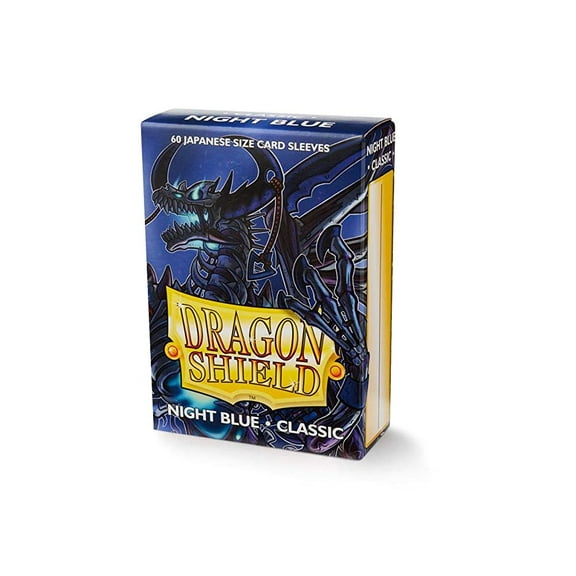 10 Packs Dragon Shield Classic Mini Japanese Night Blue 60 ct Card Sleeves Display Case