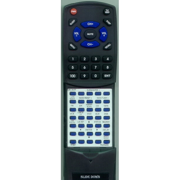 Replacement Remote for POLK RF05611, RF05611, RTRF05611, DR1, DS7200