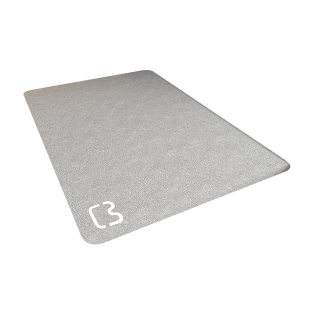 Toystoory Alfombrilla de baño antideslizante con estilo, resistente al agua y duradera, cómoda, fácil de limpiar, alfombrillas para el suelo Juegos de accesorios de baño gris