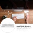 thumbnail image 3 of Generic Mechanical Gaming Keyboard Wired 61-Key Compact White Backlit Illum, 3 of 6