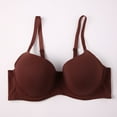 thumbnail image 2 of Tsesme Bras for Women Push up Seamless Solid Minimizer No Underwear Adjustable Spaghetti Strap Support Bra, 2 of 6