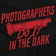 thumbnail image 2 of Photographers Do It In Dark Camera Unisex Plus Fleece Graphic Sweatshirt Brisco Brands 2X, 2 of 5