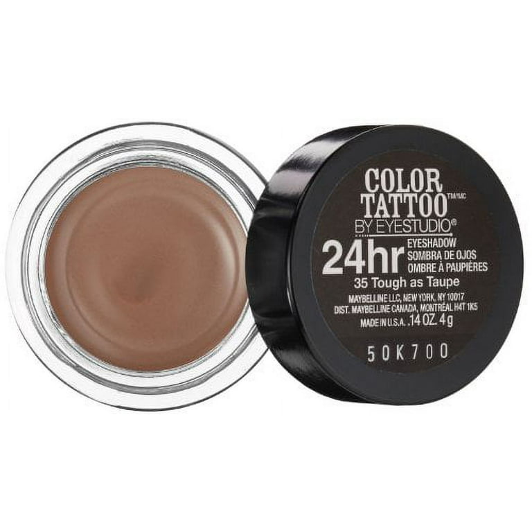 Maybelline 24 Hour Eyeshadow, Tough as Taupe, 0.14 Oz