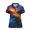 Artistic Nebula Galaxy Print, variant on FUIALDOLG Breathable Polo Shirts for Tennis Golf Outdoor, Polyester Soft Collared Tennis Shirts, Pink Bow Polka Dot