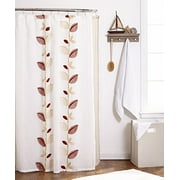 Popular Bath Fabric Shower Curtain, Alysia Collection, 70" x 72", Ivory