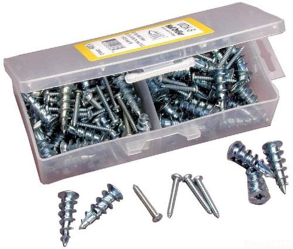 Dottie #8 Zinc Alloy Walldriller Anchor Kit w/ Pan Head Combo Drive Screws (Tuff Pack)