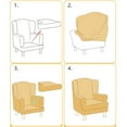 thumbnail image 3 of Chair Covers Slipcovers Stretch Wing Chair Covers Slipcovers Wingback Sofa Covers Armchair Covers Furniture Protector For Wingback Chair, 3 of 5