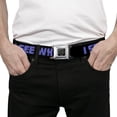 thumbnail image 3 of Buckle-Down Belt, Seatbelt Buckle Belt, I See What You Did There Weathered Black Purple, 30 to 44 Inches, 3 of 9