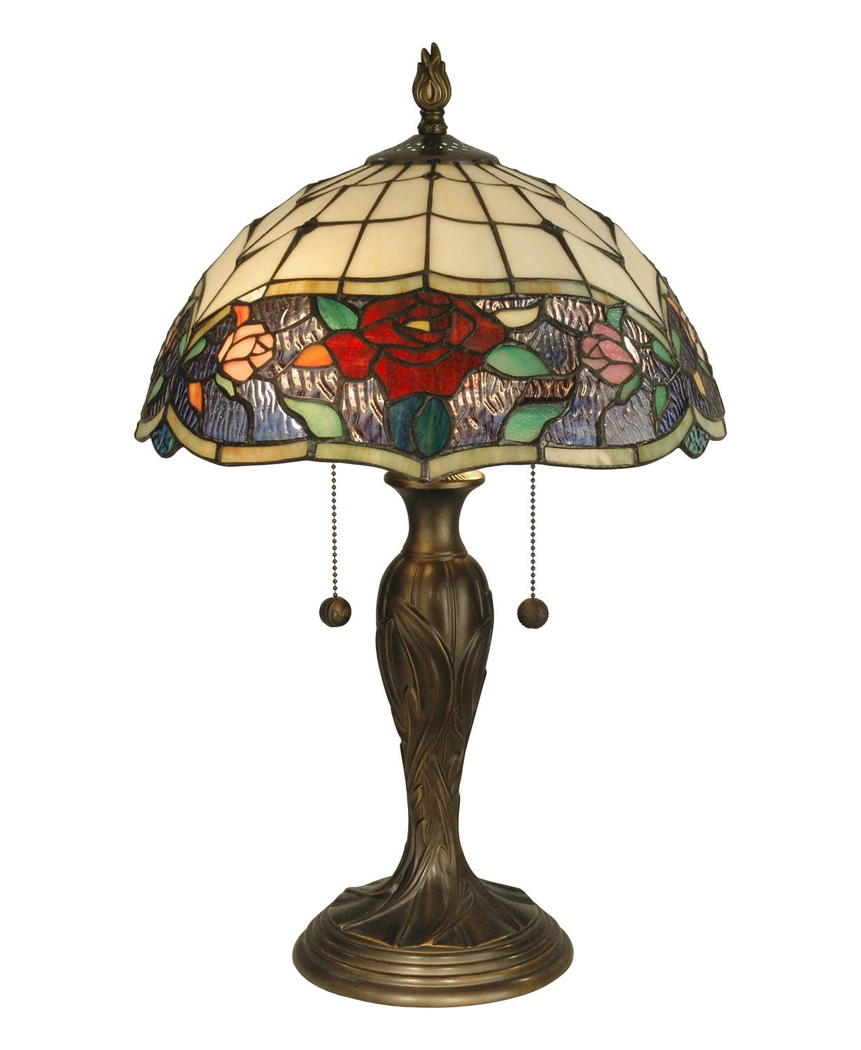Dale Tiffany TT10211 Malta Tiffany Table Art Glass Shade Lamp with