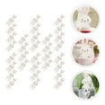 thumbnail image 2 of Miangastore 32Pcs Cartoon Easter Rabbit Shape Wine Glasses Markers Cup Cards Cake Decoration, 2 of 8