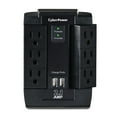 thumbnail image 3 of CyberPower CSP600WSU Wall Tap 6 Outlets 1200 joules Surge Suppressor, 3 of 5