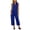 Blue, variant on Capri Jumpsuits for Women Zipper Front Sleeveless Casual Rompers Wide Leg Collared One Piece Jumpsuit Light Blue, XL