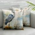 thumbnail image 3 of Fenyluxe Throw Pillow Covers Watercolor Great Blue Heron Throw Pillow Covers Heron Bird Wildlife Couch Pillows for Living Room Zippered for Couch Car Sofa, 3 of 5