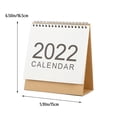 thumbnail image 2 of Calendario de escritorio 2022, planificador mensual, agenda, organizador diario, decoración de oficina y hogar, 2 of 9