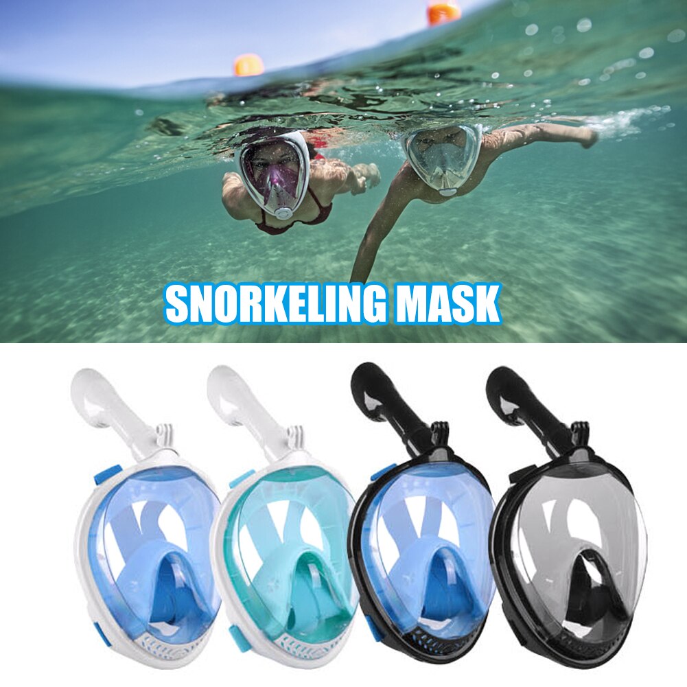 Professional Full Dry Snorkeling Mask Full Face Snorkel Mask Underwater