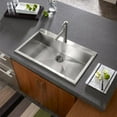 thumbnail image 2 of Houzer Bellus 33 in Stainless Steel Topmount 1-hole Single Bowl Kitchen Sink with Strainer and Grid - BLS-3322, 2 of 7