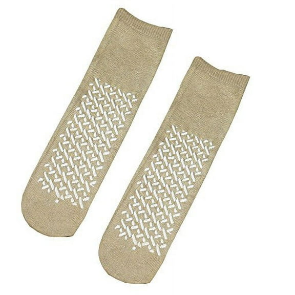 Tan Slipper Socks - Terries (48 Pairs)