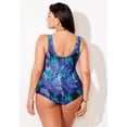 thumbnail image 2 of Swimsuits for All Women's Sarong Front One Piece Swimsuit, 2 of 6