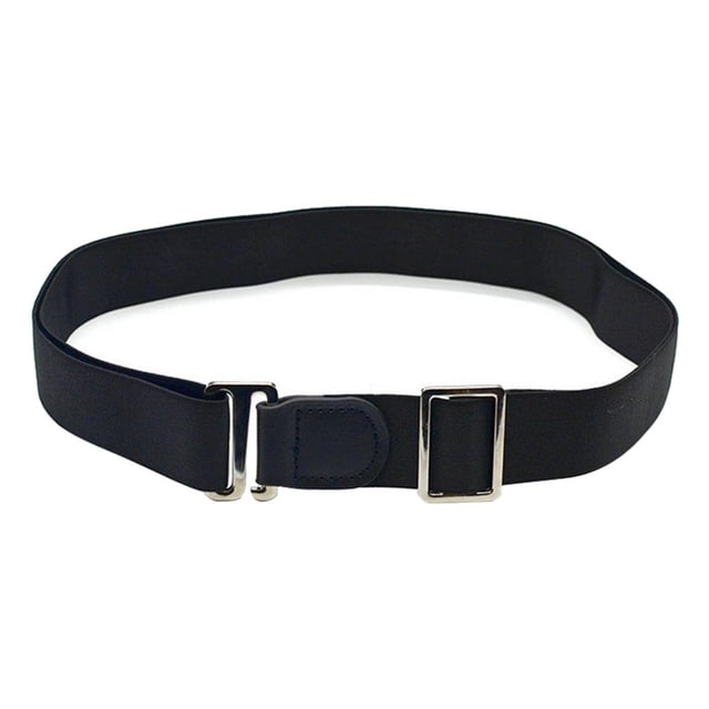Ceintures Extensibles pour Chemises Formelles - Garder la Chemise Rentrée, Taille Unique, Noir 3 cm