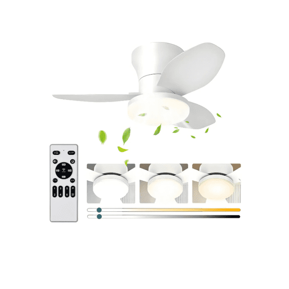 Ventilador De Techo Modernos De 26 Pulgadas color blanco