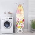 thumbnail image 3 of HELLHERO Tulip Flower Print Ironing Board Cover Polyester Iron Cover for Ironing Board, Scorch Resistant Ironing Board Cover Protector Decorative Covers for Ironing Board, 54" x 15" Inch, 3 of 5