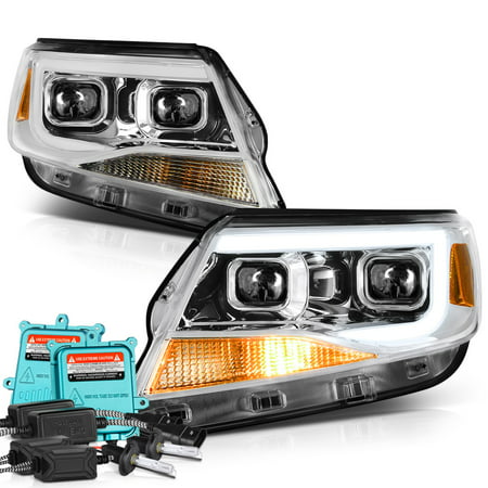 VIPMOTOZ Neon Tube Projector Headlight Assembly For 2015-2018 Chevy