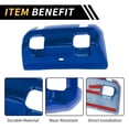 thumbnail image 4 of Unique Bargains 1 Pc Rear Window Switch Panel Trim Cover for Jeep Wrangler JL JLU 18-24 Rear Window Switch Control Panel Cover Trim Decoration ABS Blue, 4 of 6