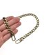 thumbnail image 1 of HAHIYO Correa de cadena para bolso, longitud 23,6 pulgadas, bronce para hombro, bandolera, bolso, bolso, correa de repuesto, cómoda, plana, 0,4 de ancho, correa de metal extragruesa de 2,4 mm, 1 paque, 1 of 1