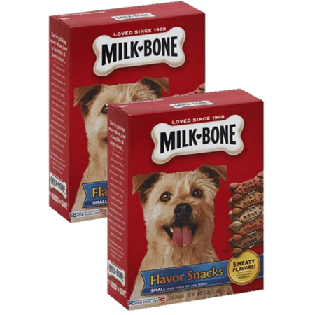 - (2 Pack) Milk-Bone Flavor Snacks Dog Biscuits, Small, For Dogs Of All Sizes, 24-Ounce