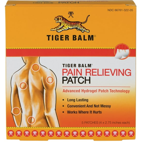 Tiger Balm Pain Relieving Patch (5 Count) - 1 Pack