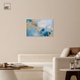 thumbnail image 3 of Deep Blue Gold Drift Canvas Blue Abstract Art by Art Remedy, White Frame, 36" x 24", 3 of 7