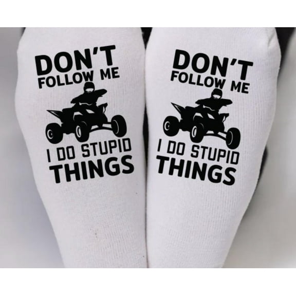 White Quad Racing Graphic Quad Racing Socks