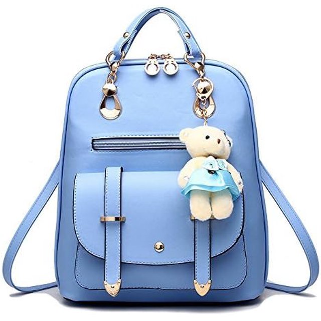 Mochila de cuero para niñas, minibolso de hombro acolchado de moda para adolescentes, tamaño pequeño
