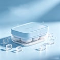 thumbnail image 4 of Molde de cubitos de hielo de silicona de grado alimenticio con prensa, mini máquina de hielo compacta para bebidas, cócteles y refrescos., 4 of 5