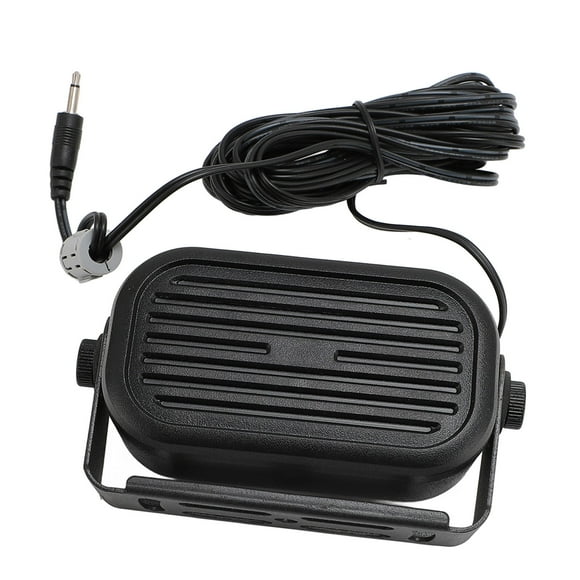 Mini External Speaker, 14.76ft Cable Length Loud 3.5mm Car External Speaker Solid Construction for CB Radio Ham Radio Scanners