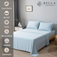 thumbnail image 2 of Juego de sábanas Bella Coterie Luxury Bamboo Viscosa Cal King Size, 2 of 7