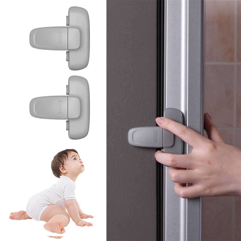 1/2PCS child safety refrigerator lock household refrigerator cabinet lock  multi-function baby anti-pinch hand