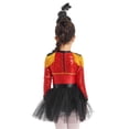 thumbnail image 3 of DPOIS Girls Circus Costume Magician Performance Mesh Tutu Dress Red 12, 3 of 7