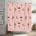 thumbnail image 7 of Shower Curtain, Funny Cartoon Cat Cone Washable Shower Curtain for Bathroom, Waterproof Bathroom Shower Curtain Set with Hooks Long Shower Curtain 72x72in Home Decor, 7 of 7
