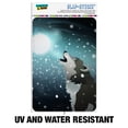 thumbnail image 2 of Howling Wolf with Moon and Snow Home Business Office Sign, 2 of 6