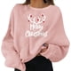 thumbnail image 2 of Sudaderas para mujer, suéteres navideños para fiestas, divertidos, con estampado gráfico, cuello redondo, manga larga, regalos, camisa, sudaderas con capucha de moda, top, 2 of 8
