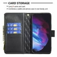 thumbnail image 2 of Samsung Leather Case Card Holder for Samsung Galaxy S23 plus wallet Case Cover - Black, 2 of 5
