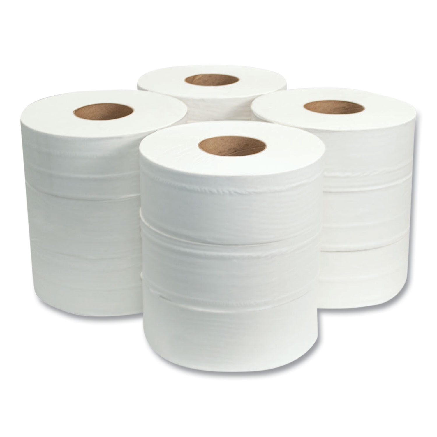 Morcon Tissue Jumbo Toilet Paper, Septic Safe, 2-Ply, White, 3.3" x 1,000 ft, 12/Carton