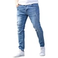 thumbnail image 2 of Zormilly Skinny Jeans Men Stretch Ripped Straight Leg Jeans with Pockets Fashion Casual Distressed Denim Pants, S-2XL, 2 of 6