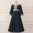 thumbnail image 4 of Cowsor Muslim Girls Abaya Long Sleeve Prayer Dress Middle East Muslim Dubai Robe 2025 Ramadan Eid Eid Kaftan, 4 of 7