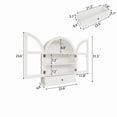 thumbnail image 2 of Bathroom Wall Cabinet, Medicine Cabinet with Doors, Over The Toilet Storage Cabinets Organizer for Laundry Room, Kitchen, Living Room, White, 2 of 8