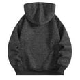 thumbnail image 4 of Riecok Mens Hoodies Pullover Drawstring Solid Color Long Sleeve Tops with Pocket Trendy Sweatshirts Black S, 4 of 7