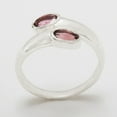 thumbnail image 2 of LBG British Made 925 Sterling Silver Natural Pink Tourmaline Womens Band Ring - 33 size options - Size 6.25, 2 of 6