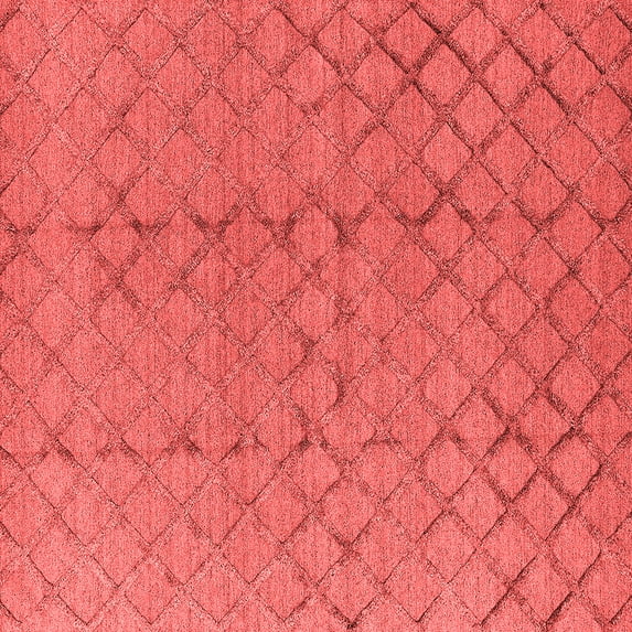 Ahgly Company Indoor Square Oriental Red Industrial Area Rugs, 8' Square